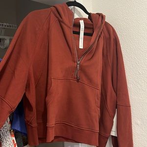 Lululemon Half Zip Scuba Date Brown NWT